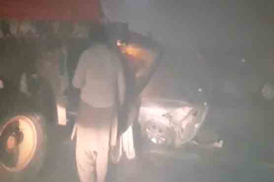 1 dead, 8 injured as several cars clash near Lahore 