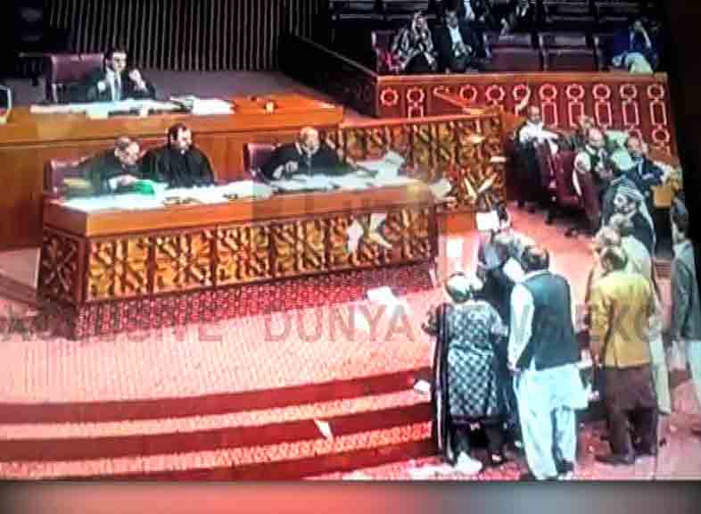 NA session sees ruckus after PTI denied permission to speak