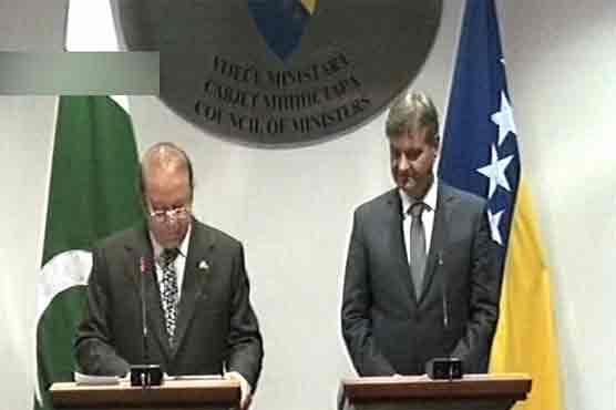 PM Nawaz, Bosnian counterpart agree to expand bilateral terms