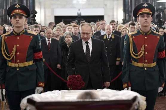 Russia bids farewell to slain Turkey envoy