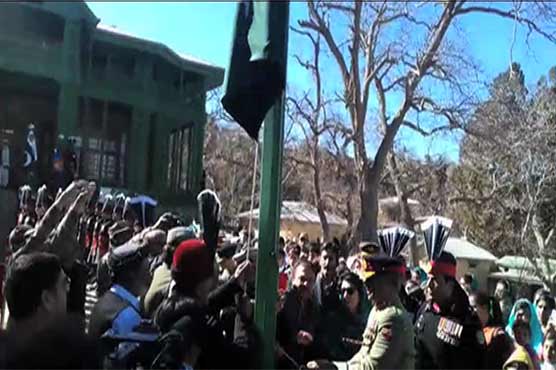 Flag-hoisting ceremony held at Quaid's residency in Ziarat