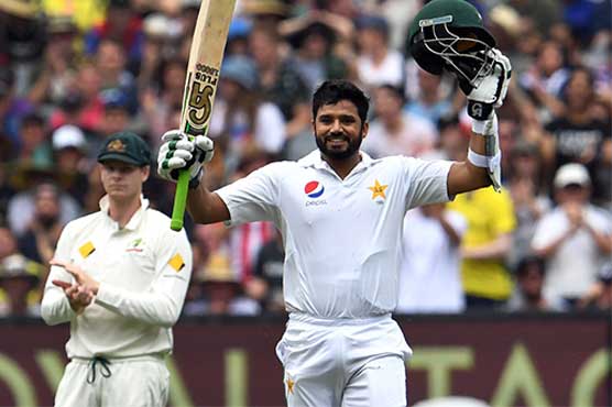 Ton-up Azhar shines amid rain in Australia Test