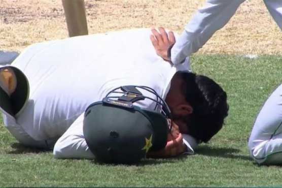 Azhar Ali OK after heavy blow to head