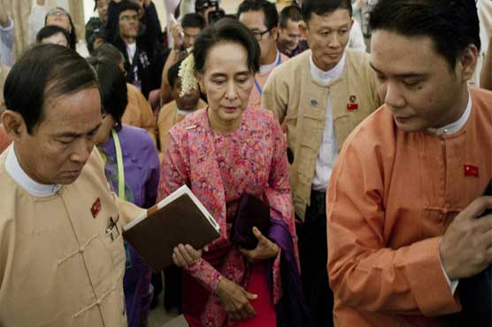 New era dawns as Suu Kyi's party strides into Myanmar parliament