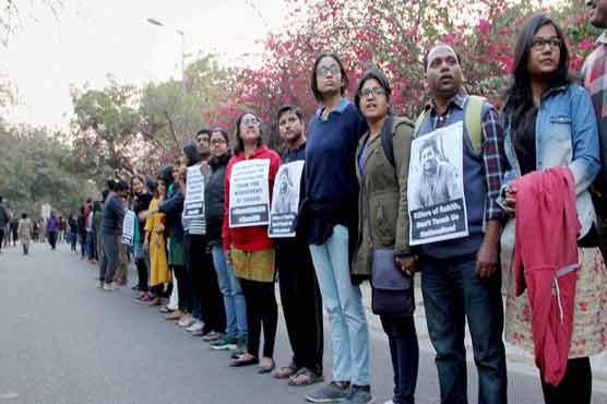 Indian teachers strike to protest student's arrest