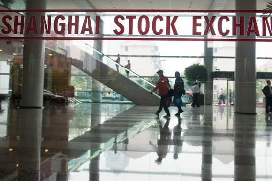 Shanghai, Hong Kong stocks down by break