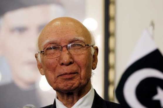 Not part of 34-country grand bloc against terror yet: Sartaj Aziz