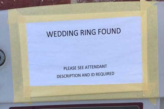 Car wash finds wedding band, rings the bell to locate owner
