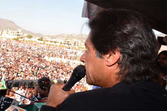 PTI chairman raises slogan of new Azad Kashmir, criticizes opponents