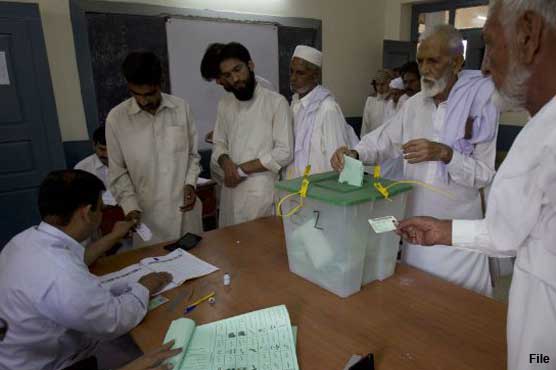 Polling underway for Tando Adam's 23 wards, two Sanghar UCs