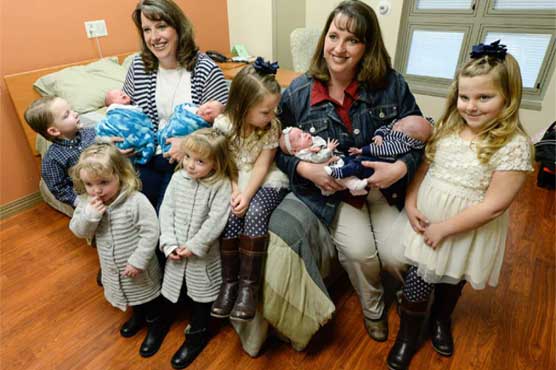 Twin Utah moms each give birth to their 2nd set of twins