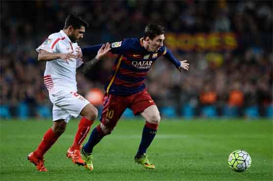 Football: Barca equal unbeaten record in Sevilla win