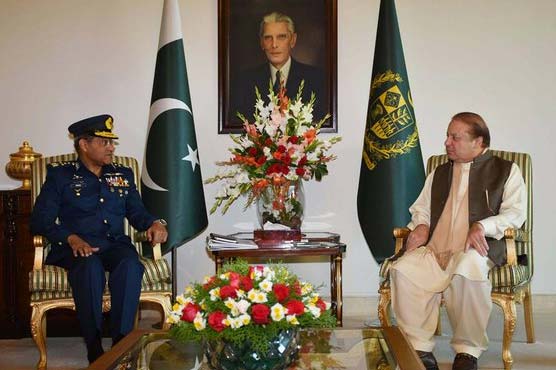 Air Chief calls on PM Nawaz in Islamabad