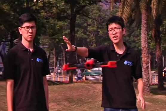 Using The Force? No, it's an Apple Watch flying this drone