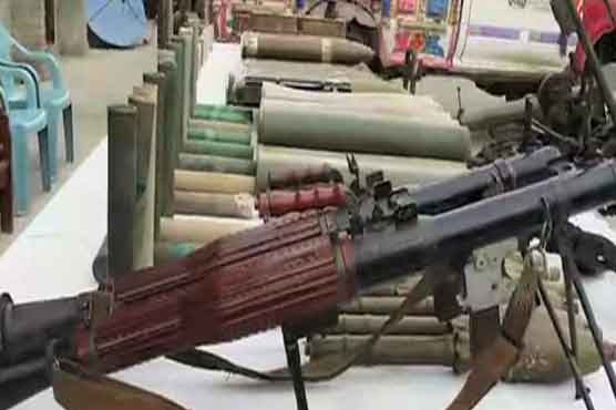 Huge cache of weapons recovered from Kurram agency