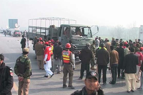 Case registered against unknown terrorists for targeting army truck in Peshawar