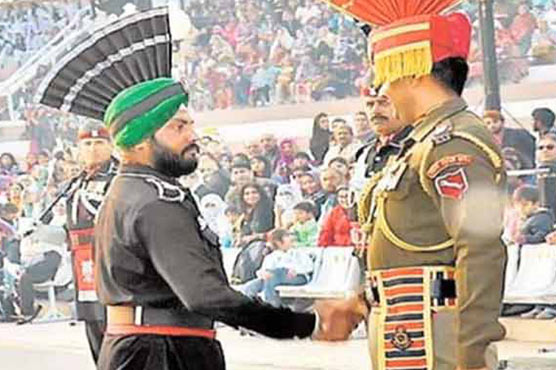 First Pakistani Sikh Ranger participates in beating retreat at Wagah Border