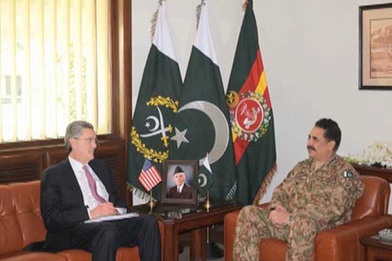 Olson meets Army Chief, praises Pakistan’s efforts against terrorism