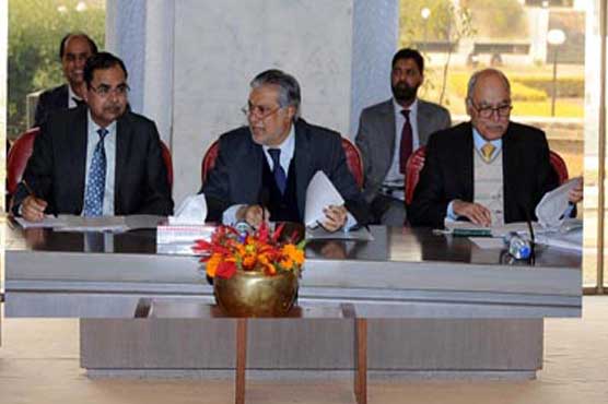 Next elections to be conducted using bio-metric system: Ishaq Dar 