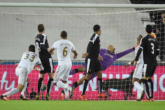 Football: Williams lifts Swansea out of drop zone as Guidolin looks on