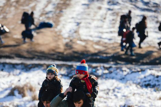 Charities warn of 'desperate' plight of refugees in snow