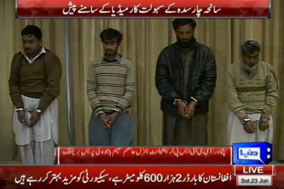 Army presents Charsadda attack terrorists before media