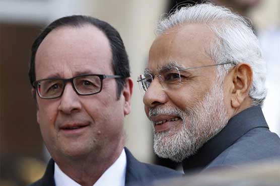 Hollande starts India visit, says jet deal will 'take time'