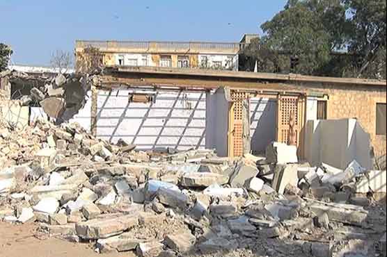 Residents go homeless as Sindh Assembly's servant quarters razed for parking area 