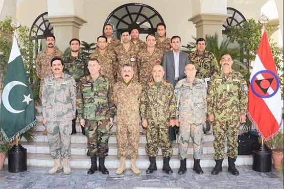 Afghan army's delegation visits Peshawar Corps Headquarters