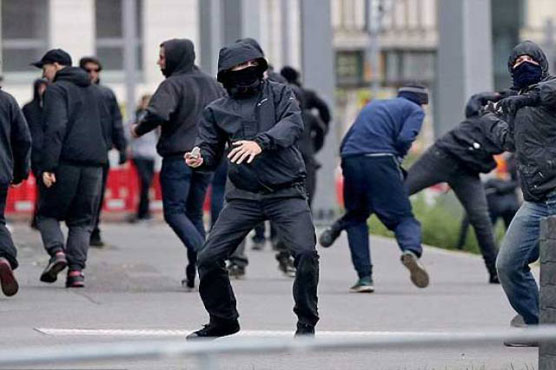 Clashes in German town targeted by anti-refugee violence