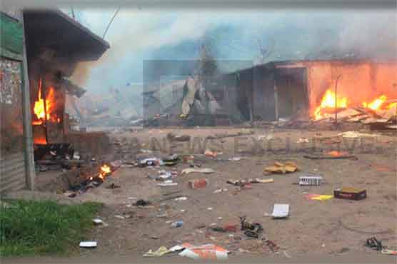 Azad Kashmir: Tension between political groups, several shops torched in Haveli