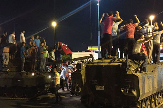 Erdogan urges resistance as military attempts coup