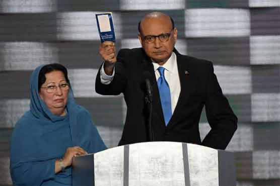 Dad of slain Muslim soldier challenges Trump