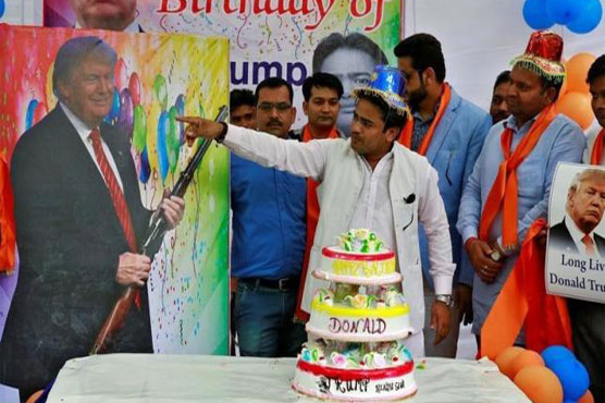 Hindu Sena celebrates Trump's birthday