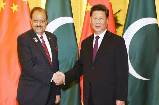 President Mamnoon meets Chinese counterpart on sidelines of SCO summit in Tashkent