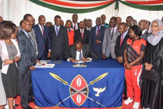 Athletics: Kenyan president signs anti-doping bill into law