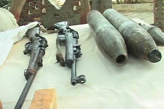 Five hideouts of miscreants eliminated, heavy weapons recovered in Dera Bugti