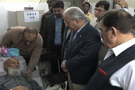 Rabbani enquires about Abdul Sattar Edhi's health