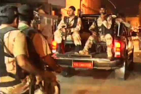 Karachi: Rangers conduct patrolling around Nine Zero