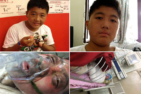 Tibetan schoolboy who set himself alight dies in India