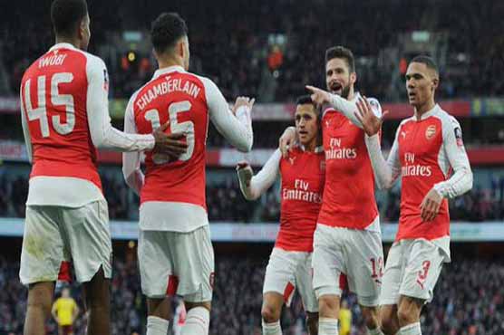 Football: Arsenal ease into FA Cup quarter-finals