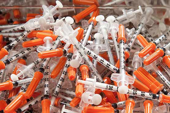 Use of discarded syringes disclosed in PIMS