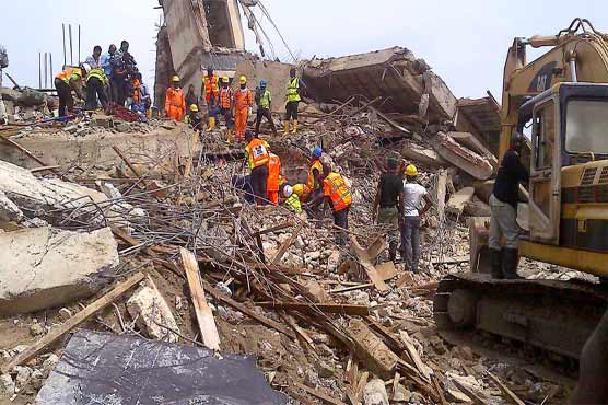 34 dead in Lagos building collapse: rescuers
