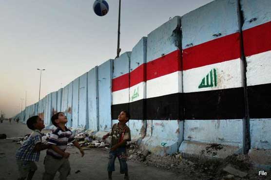 Arsenal give football practice to Iraqi children