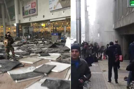 At least 34 dead as blasts hit Brussels airport, subway station