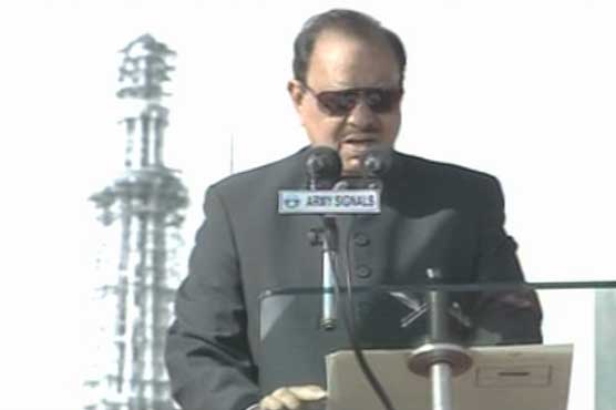 Pakistan not part of 'weapons race' and won't be: Mamnoon Hussain