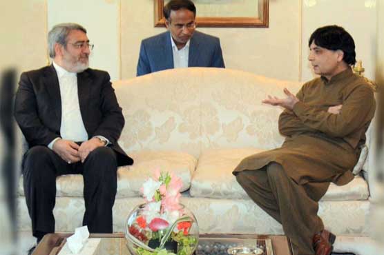 Ch Nisar discusses RAW agent's arrest, border security with Iranian counterpart