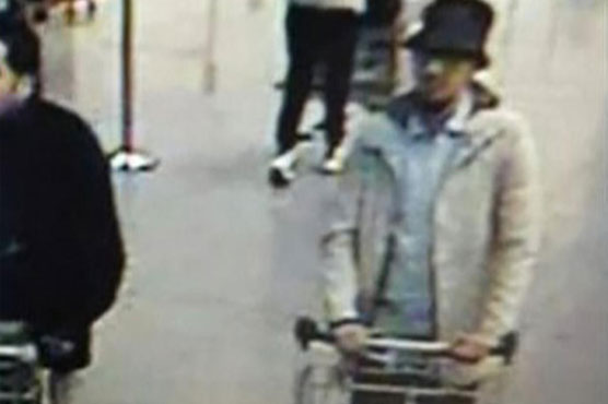 Belgian police release video footage of third airport suspect