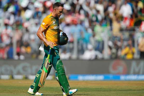 Du Plessis fined for dissent at World T20