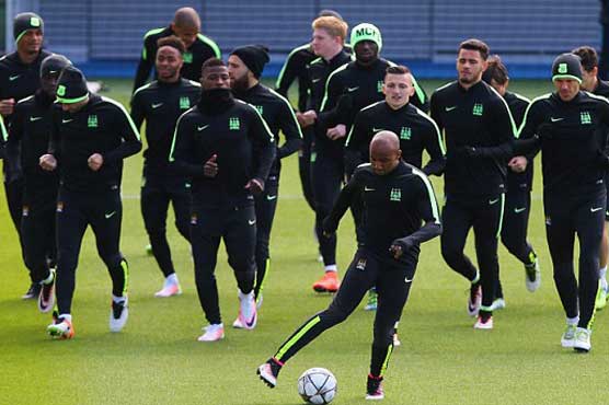 Toure trains with Man City ahead of Madrid trip
